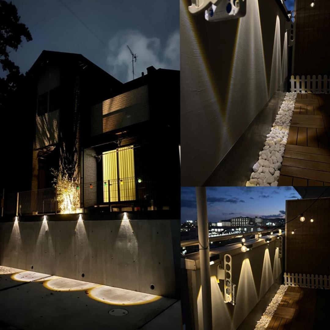 ソーラー 屋外 フェンスライト ガーデンライト屋外 防犯対策 ソーラー 表札灯  スポーツ/アウトドアのアウトドア(ライト/ランタン)の商品写真