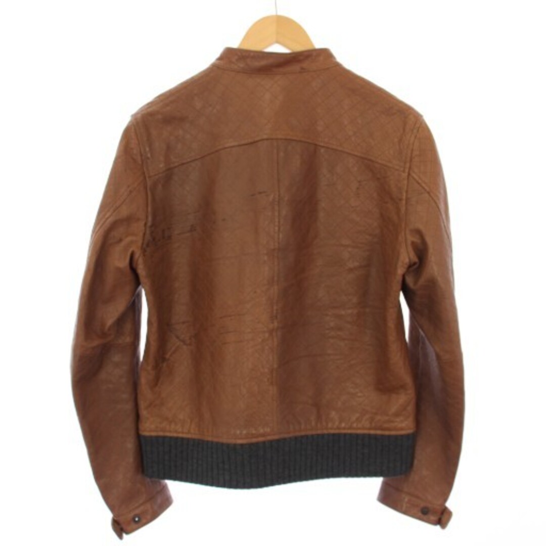 D’URBAN(ダーバン)のダーバン ラムレザージャケット キルティング アウター L ブラウン メンズのジャケット/アウター(その他)の商品写真