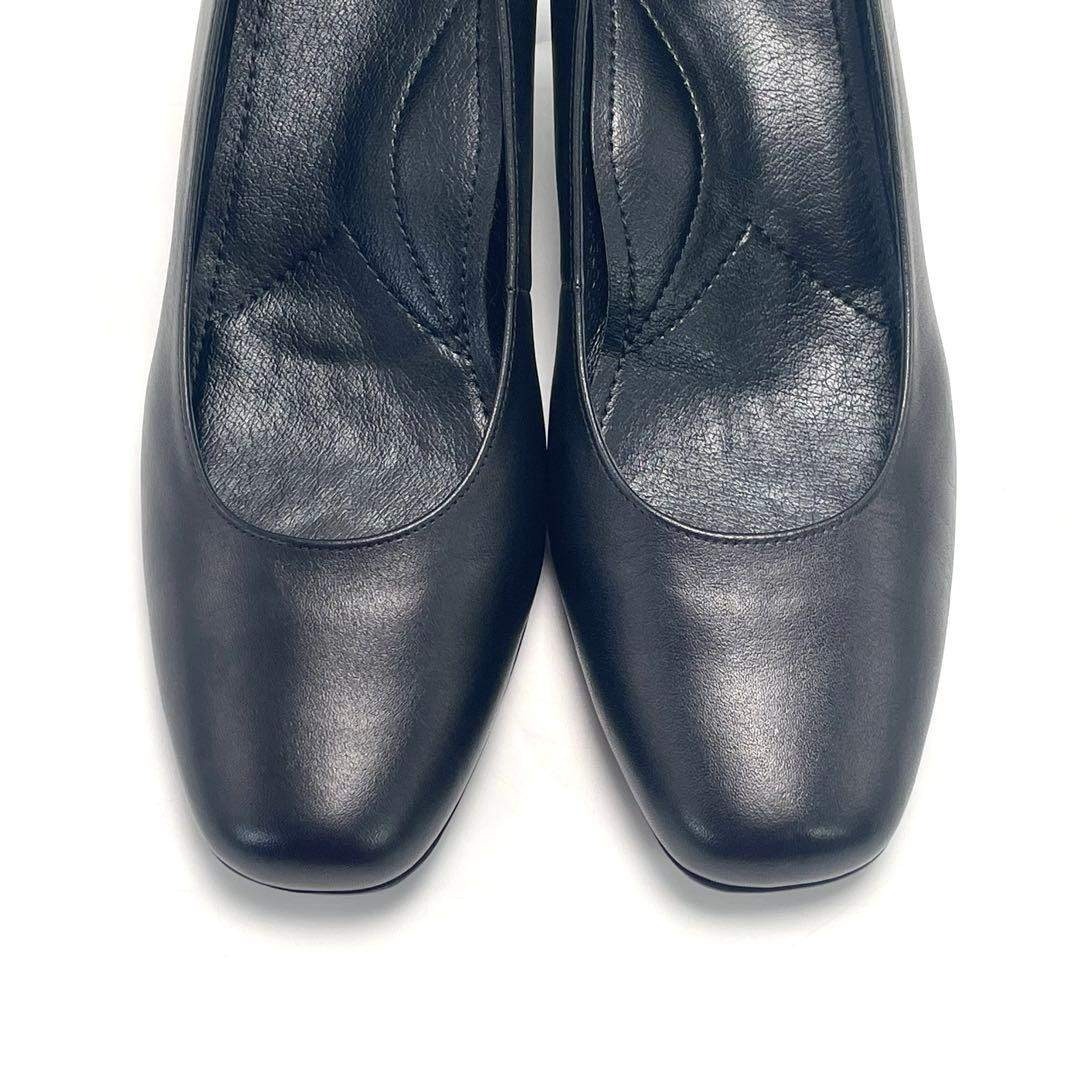 ing(イング)の美品 ing イング パンプス レディース 本革 フォーマル ブラック 冠婚葬祭 レディースの靴/シューズ(ハイヒール/パンプス)の商品写真