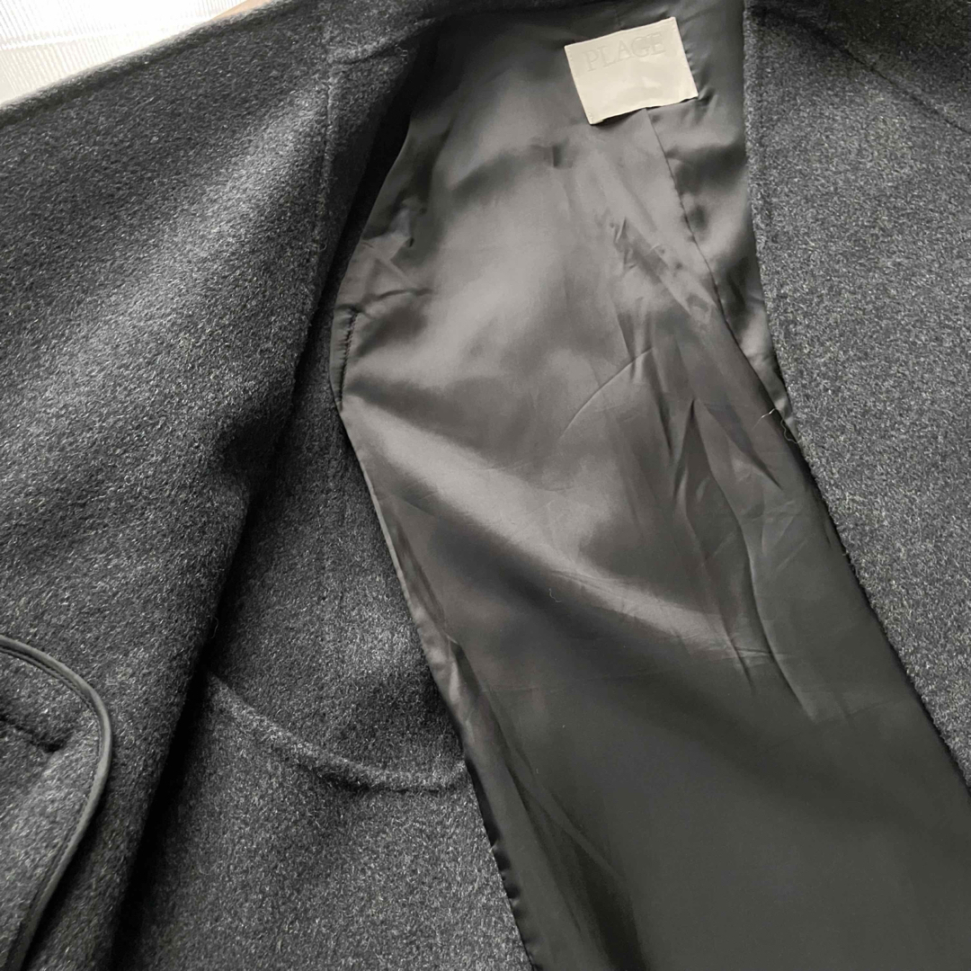 Plage(プラージュ)の【美品】【2023AW】plage ハミルトン ケープコート グレー ポンチョ レディースのジャケット/アウター(その他)の商品写真