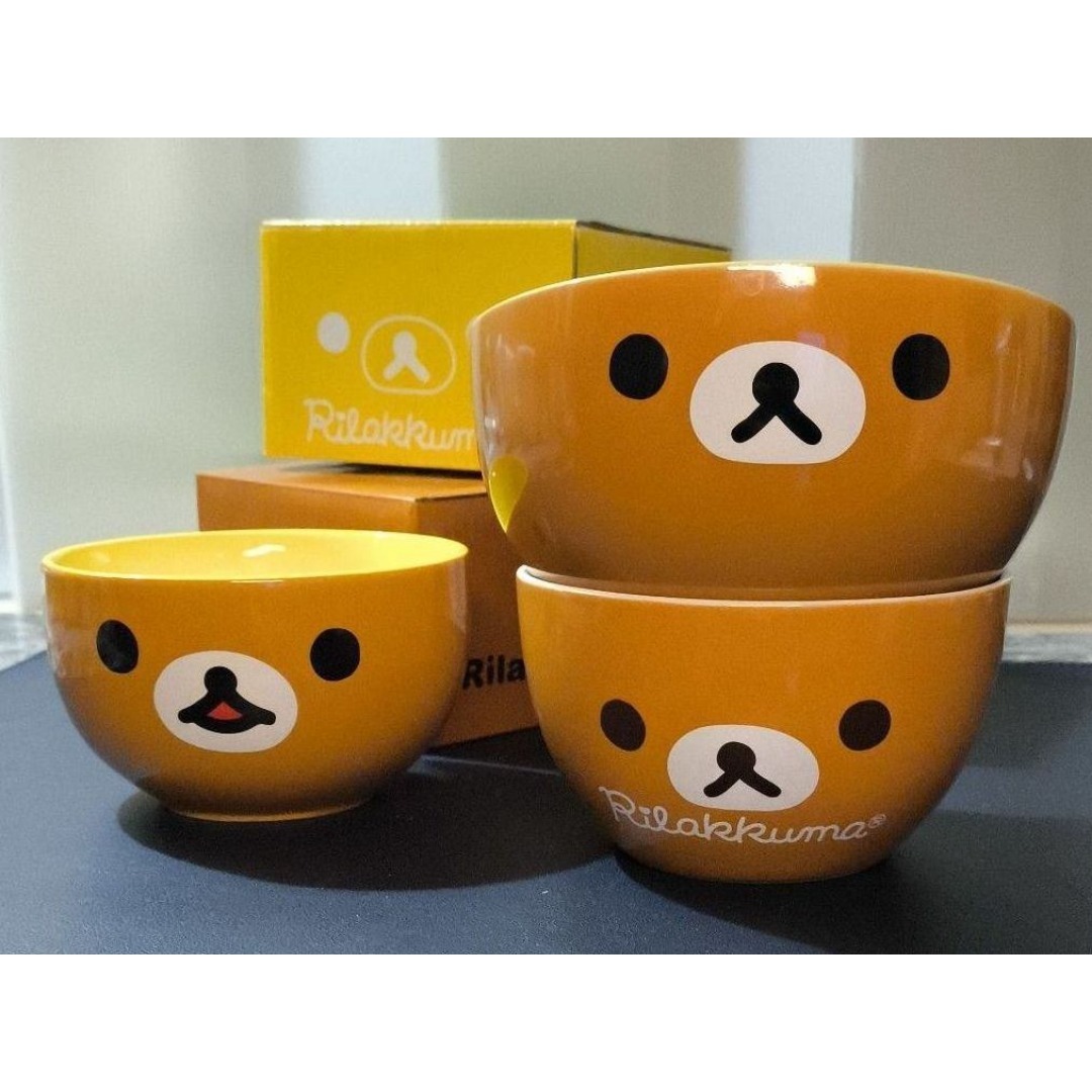リラックマ　ローソンコラボ　丼３点セット インテリア/住まい/日用品のキッチン/食器(食器)の商品写真