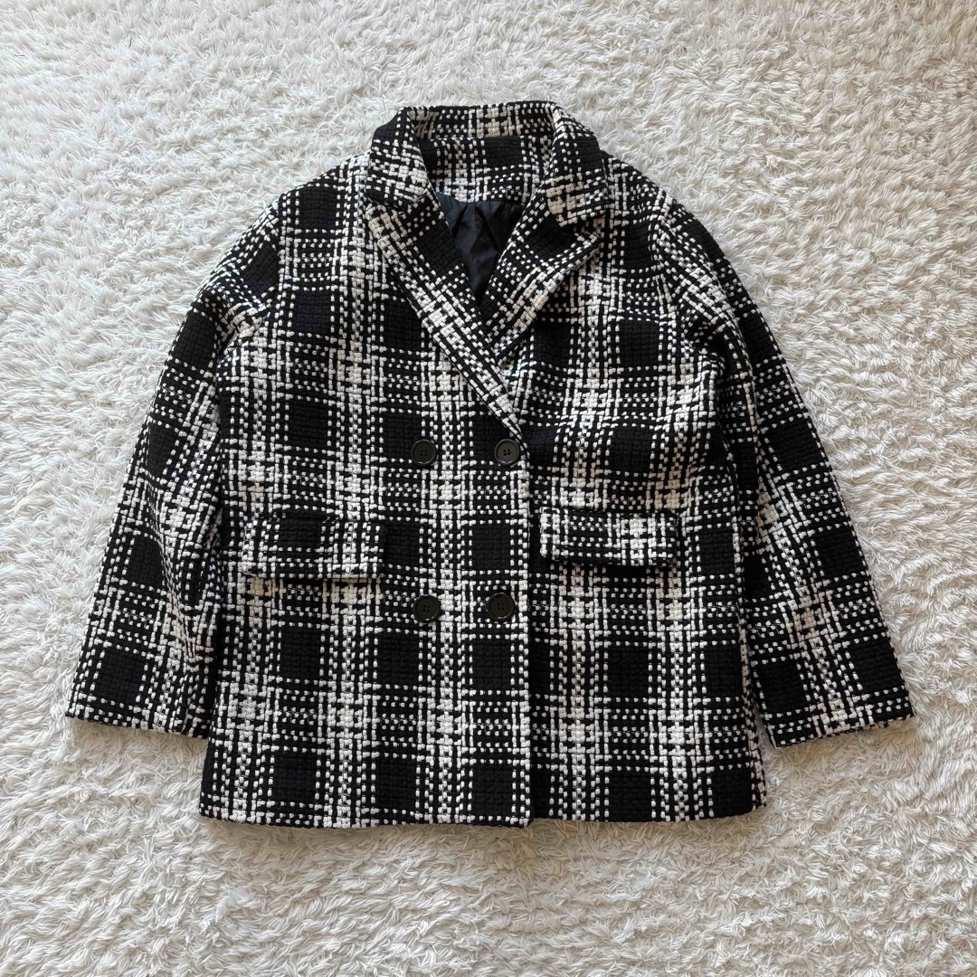as know as de base(アズノゥアズドゥバズ)のAS KNOW AS de base チェック柄　チェスターコート レディースのジャケット/アウター(チェスターコート)の商品写真