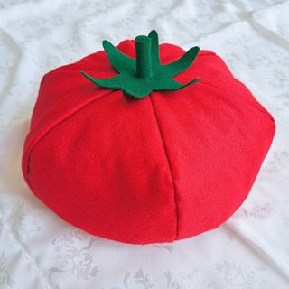 トマト 帽子 ベレー帽 フェルト