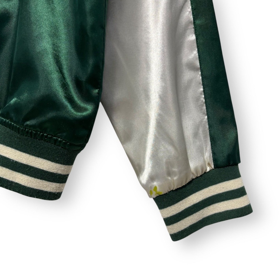 鏡花水月 スカジャン 虎 龍 刺繍 ドラゴン 和柄 日本 y2k  緑 M メンズのジャケット/アウター(スカジャン)の商品写真