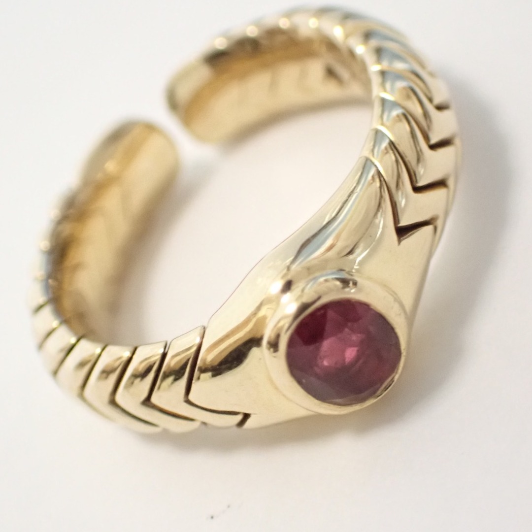 BVLGARI(ブルガリ)のブルガリ BVLGARI リング・指輪 K18YG 750YG スピガ トルマリン サイズ約13号  Th1002921 中古 レディースのアクセサリー(リング(指輪))の商品写真