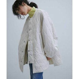 アダムエロペ オーバーサイズ 中綿キルティングコート