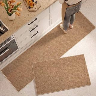 模造サイザル麻絨毯 キッチンマット 超吸水 洗える 滑り止め 屋外玄関マットウ