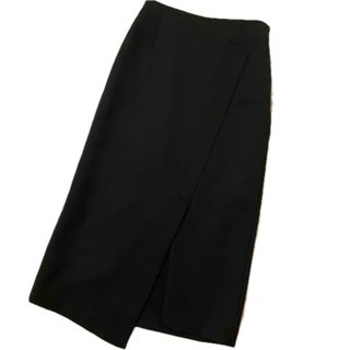 Monique 黒 タイトラップスカート ロング