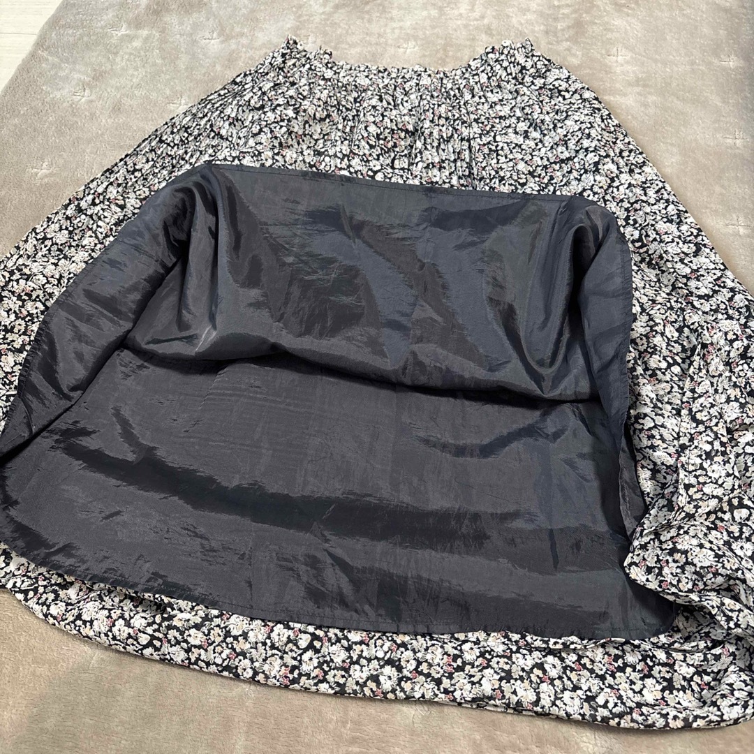 OLIVEdesOLIVE(オリーブデオリーブ)のOLIVE des OLIVE プリーツスカート 花柄 レディースのスカート(ロングスカート)の商品写真