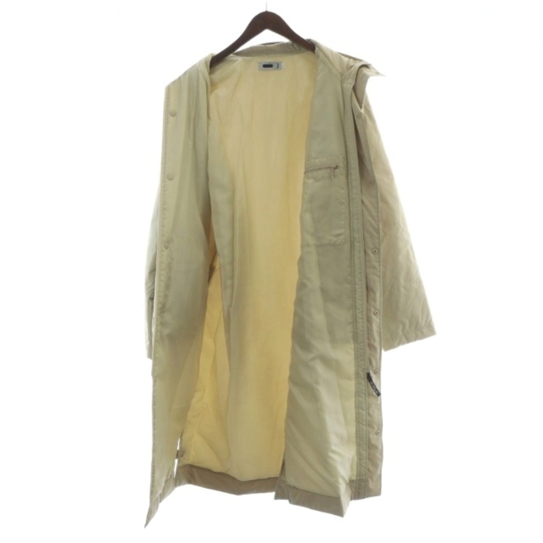 FILA(フィラ)のフィラ 中綿コート ロング 長袖 ナイロン スタンドカラー ロゴ L ベージュ メンズのジャケット/アウター(その他)の商品写真