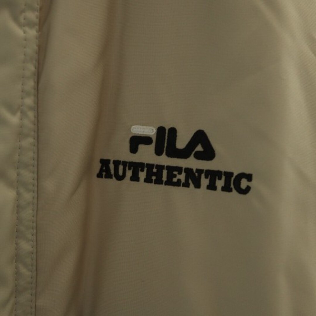 FILA(フィラ)のフィラ 中綿コート ロング 長袖 ナイロン スタンドカラー ロゴ L ベージュ メンズのジャケット/アウター(その他)の商品写真