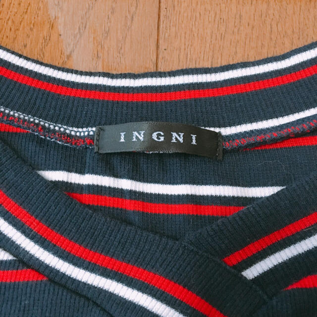 INGNI(イング)のINGNI  オフショルボーダートップス レディースのトップス(Tシャツ(半袖/袖なし))の商品写真
