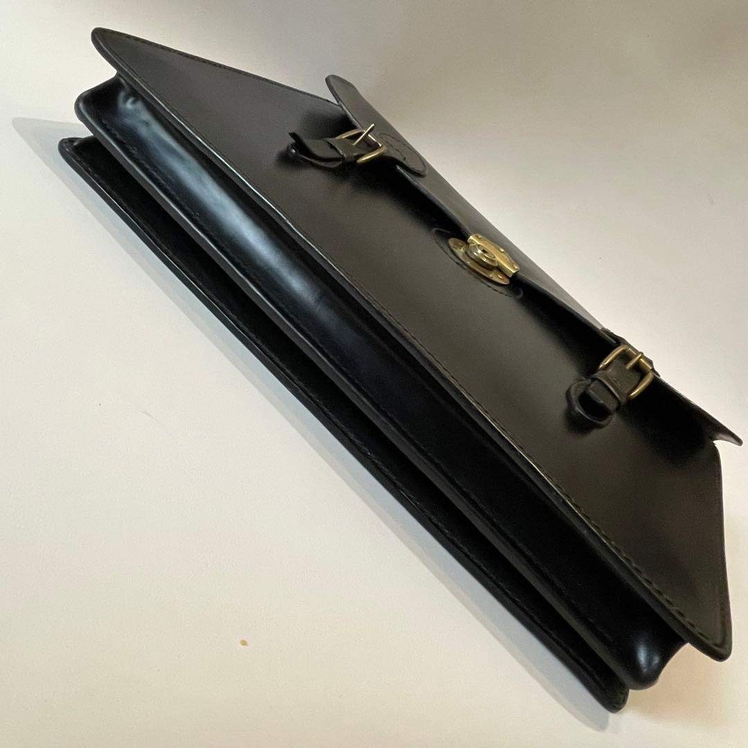 GLENROYAL(グレンロイヤル)の極美品✨グレンロイヤル ビジネスバッグ ブリーフケース ロック ゴールド 黒 メンズのバッグ(ビジネスバッグ)の商品写真