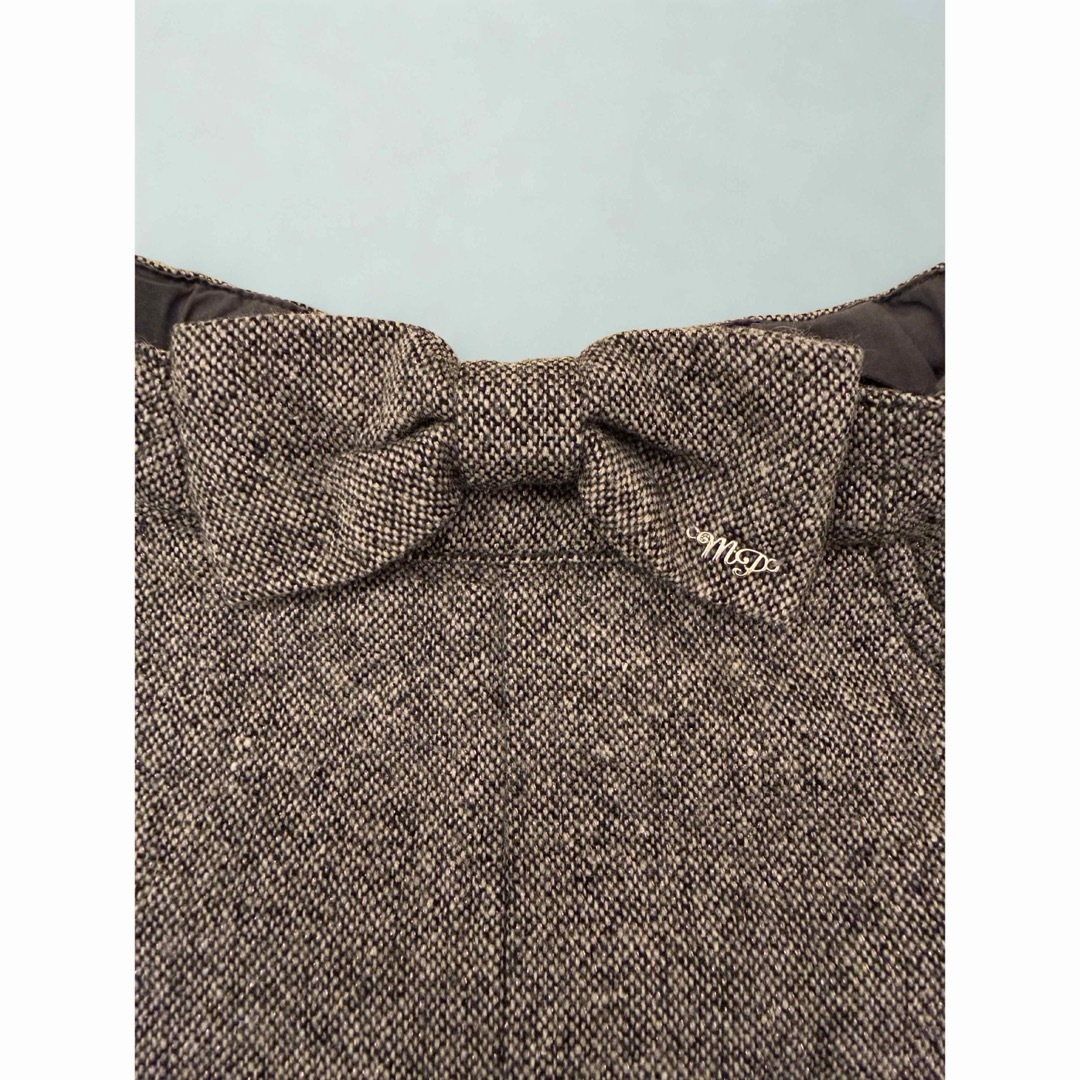 mezzo piano(メゾピアノ)のmezzo piano リボン付きキュロット　140 グレー　裾レース キッズ/ベビー/マタニティのキッズ服女の子用(90cm~)(その他)の商品写真