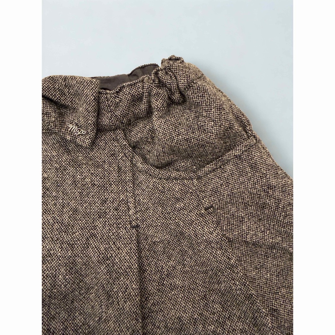 mezzo piano(メゾピアノ)のmezzo piano リボン付きキュロット　140 グレー　裾レース キッズ/ベビー/マタニティのキッズ服女の子用(90cm~)(その他)の商品写真