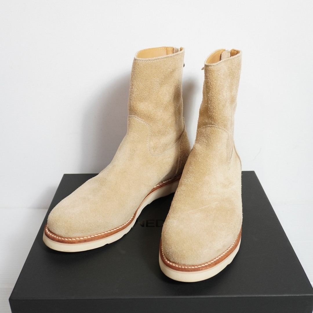 MINEDENIM(マインデニム)の美品 24AW MINEDENIM バックジップ レザー ブーツ 417P♪ メンズの靴/シューズ(ブーツ)の商品写真