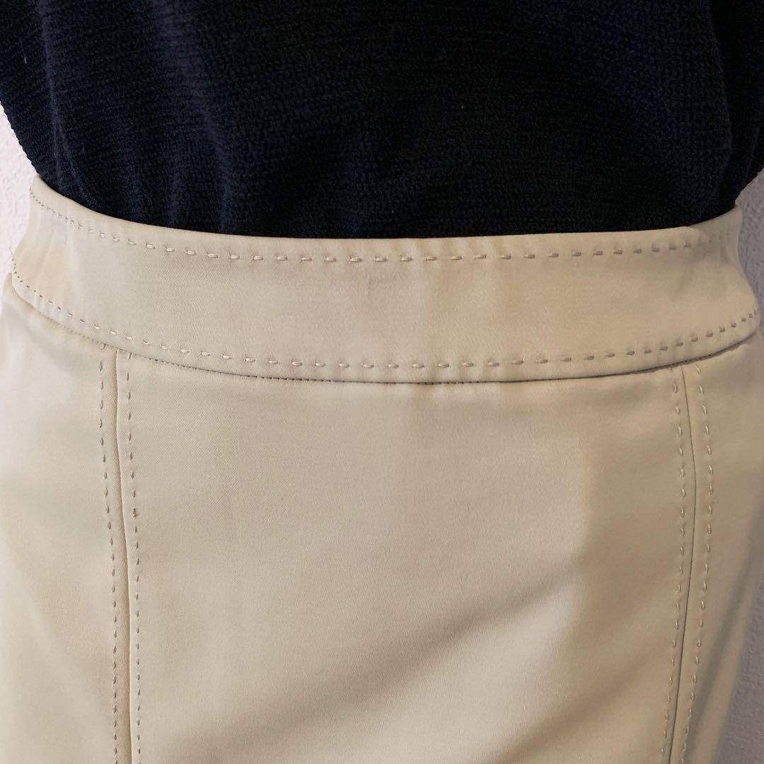 BODY DRESSING Deluxe(ボディドレッシングデラックス)のボディドレッシング スカート ベージュ M 秋冬 通勤 きれいめ スリット 上品 レディースのスカート(ひざ丈スカート)の商品写真