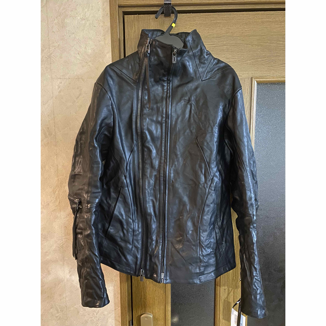 JULIUS(ユリウス)の Horse Leather Dual Zip High Neck Jacket メンズのジャケット/アウター(レザージャケット)の商品写真