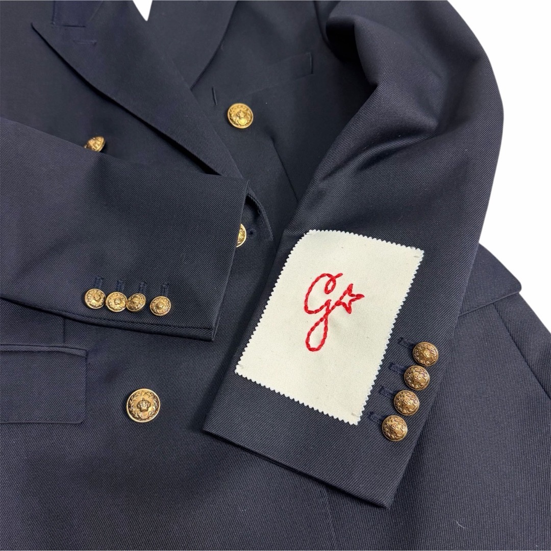GOLDEN GOOSE(ゴールデングース)のGOLDEN GOOSE ゴールデングース 紺ブレザー 金ボタン ダブルブレスト レディースのジャケット/アウター(テーラードジャケット)の商品写真