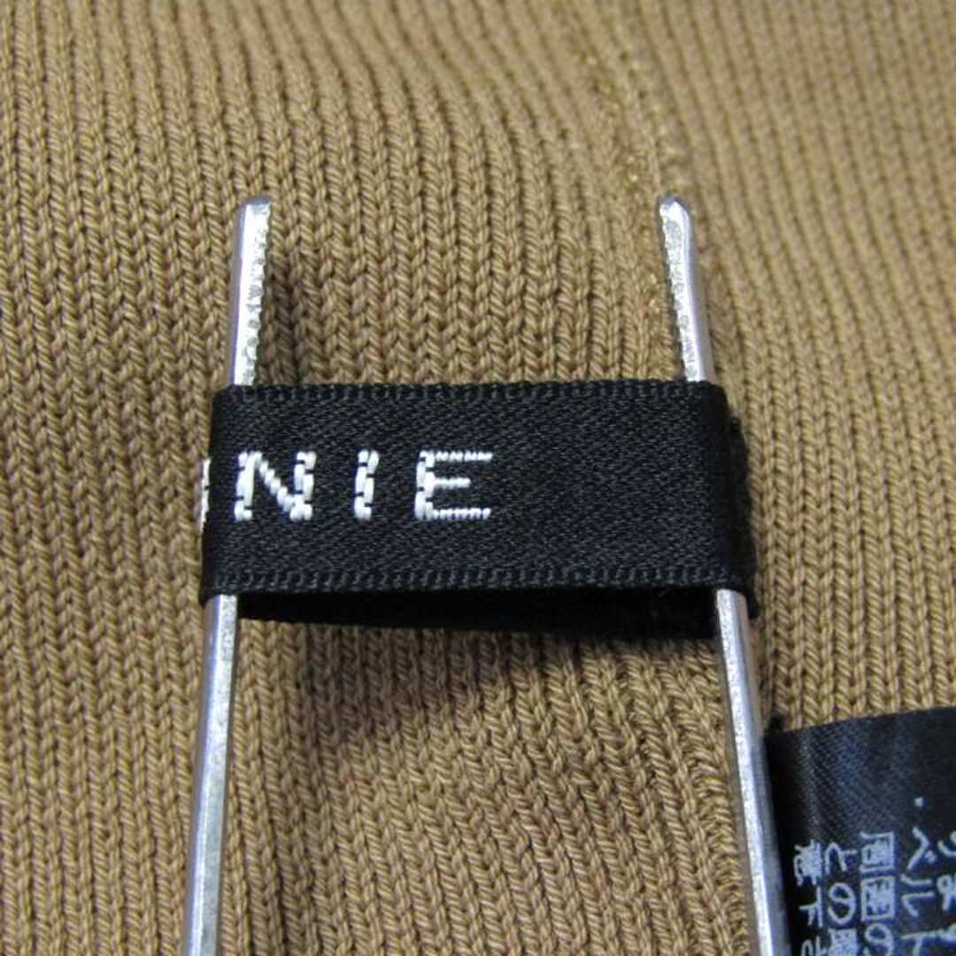 LOUNIE(ルーニィ)のルーニィ サマーニット セーター ノースリーブ コットン100%  ブランド トップス レディース Fサイズ ブラウン LOUNIE レディースのトップス(ニット/セーター)の商品写真