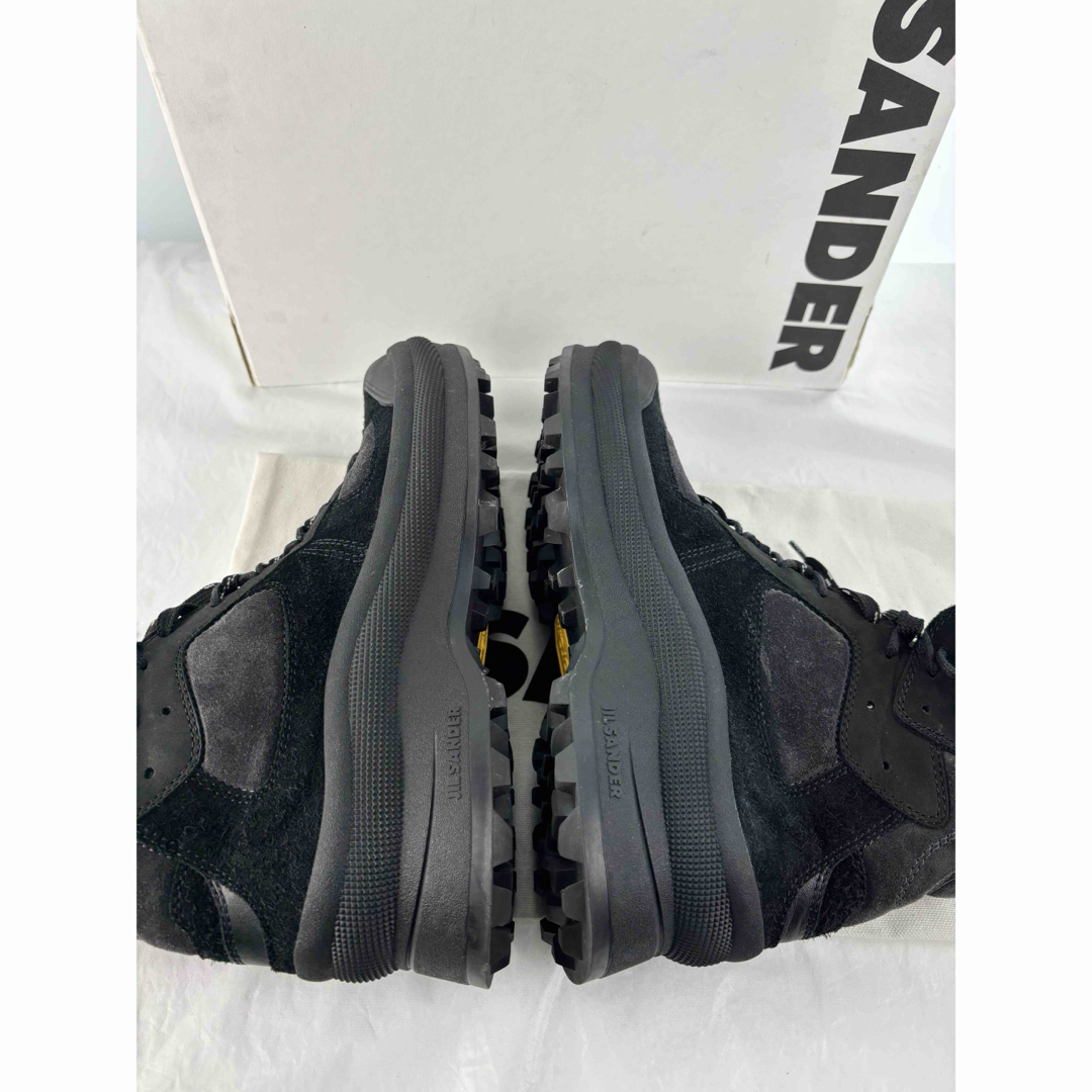JIL SANDER(ジルサンダー)の美品 定価17万円 ジルサンダー トレッキングブーツ 40 ブラック グレー メンズの靴/シューズ(ブーツ)の商品写真
