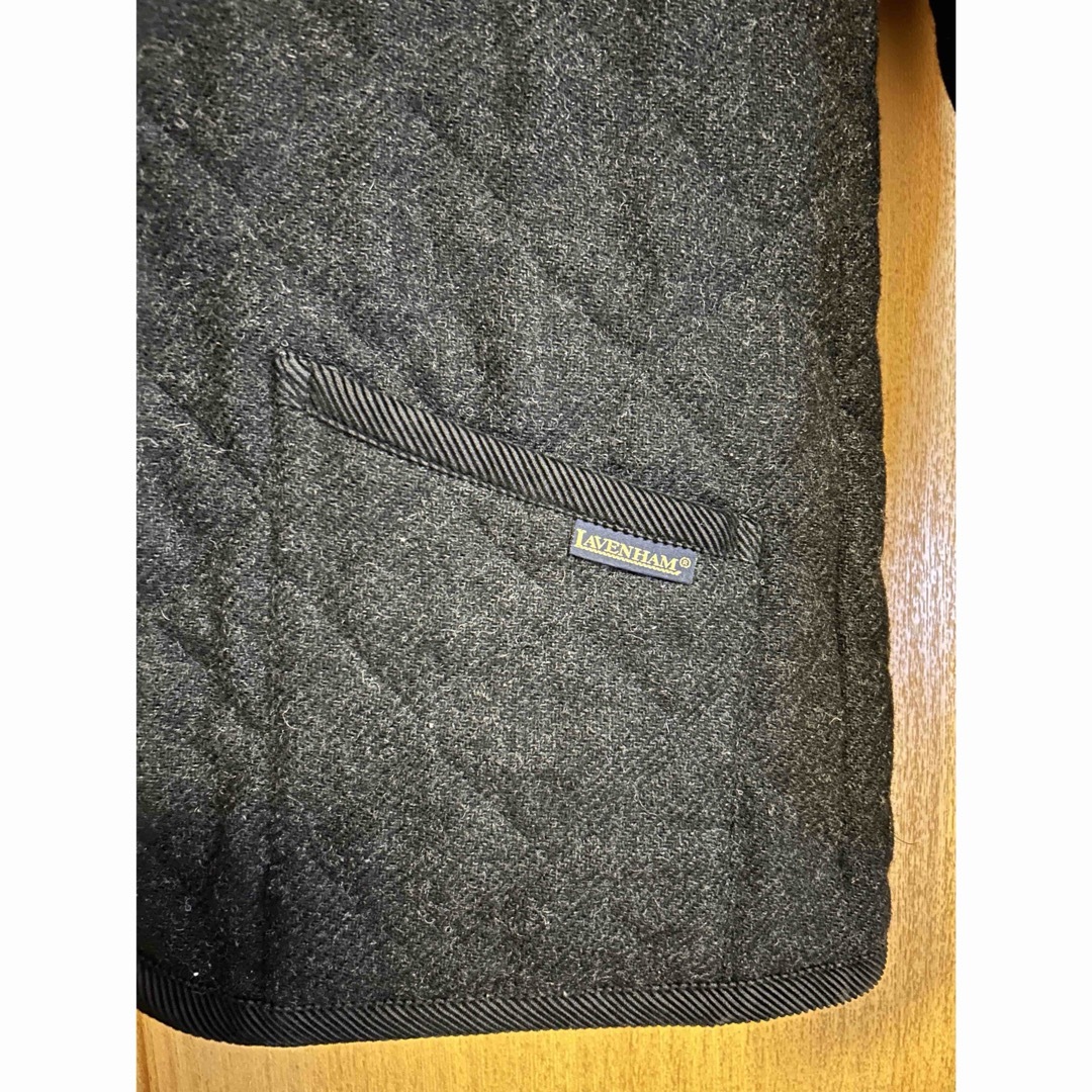 LAVENHAM(ラベンハム)のフード付きキルティングジャケット 40 グレー　ラベンハム レディースのジャケット/アウター(その他)の商品写真