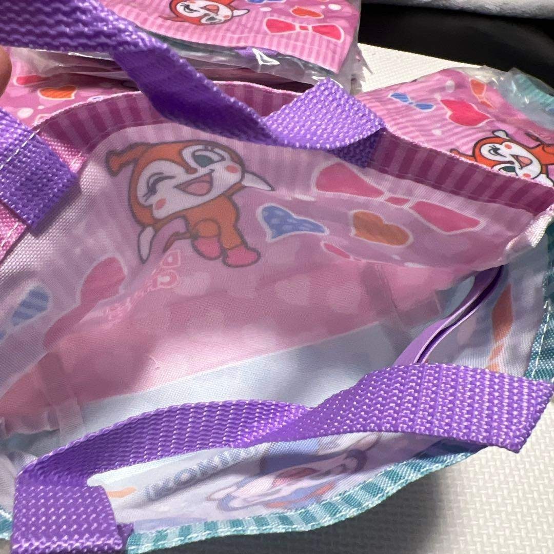 ドキンちゃん＆コキンちゃん　ボトルホルダー付きトートバッグ&ランチバッグ キッズ/ベビー/マタニティのキッズ/ベビー/マタニティ その他(その他)の商品写真