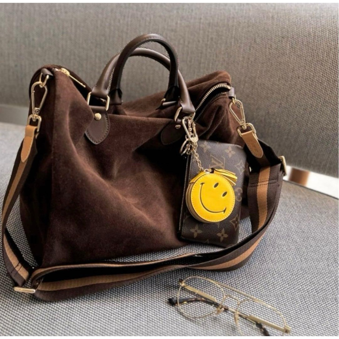 L'Appartement DEUXIEME CLASSE(アパルトモンドゥーズィエムクラス)のシータパランティカ　ブラウン スエード ボストンバッグ レディースのバッグ(ボストンバッグ)の商品写真