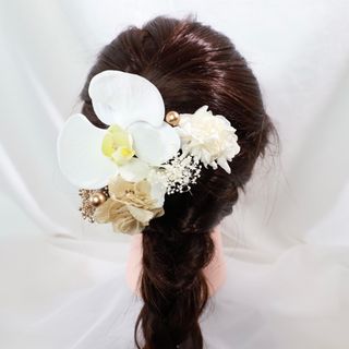 卒業式 袴 胡蝶蘭髪飾り 結婚式 成人式 着物 和装 胡蝶蘭A1