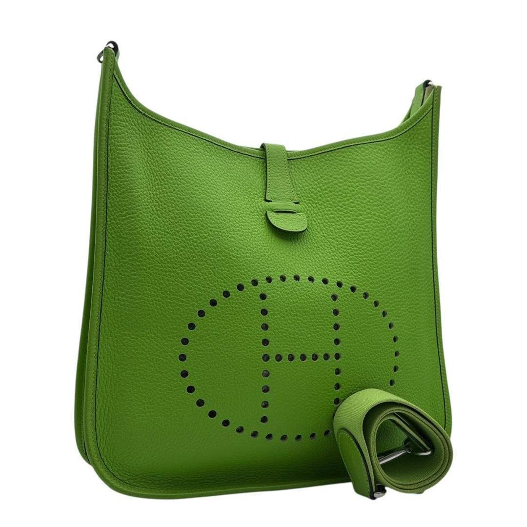 HERMES(エルメス)の【未使用に近い】エルメス エブリン1 GM ショルダーバッグ アップルグリーン レディースのバッグ(ショルダーバッグ)の商品写真