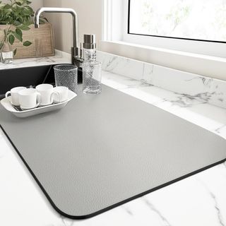 水切りマット 珪藻土 食器 吸水マット ソフト 洗える 速乾吸水 抗菌 滑り止め