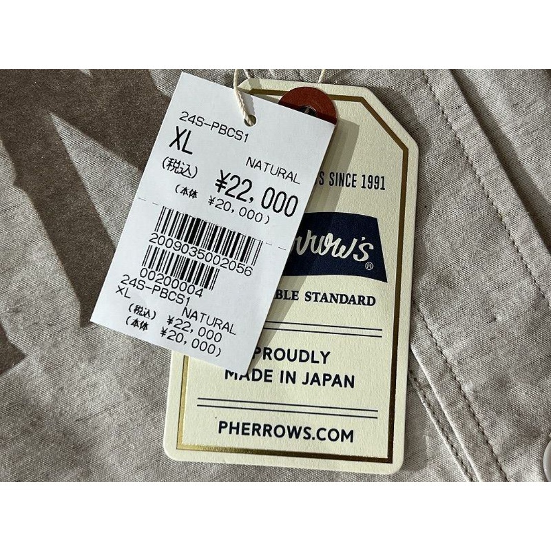 PHERROW'S(フェローズ)のXL 24ss 新品 フェローズ WINDYS カスタム ベースボール シャツ メンズのトップス(シャツ)の商品写真