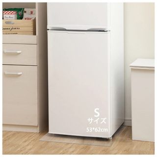 冷蔵庫マット 無色 透明 53*62cm 厚さ2.0mm PVC キズ防止 凹み