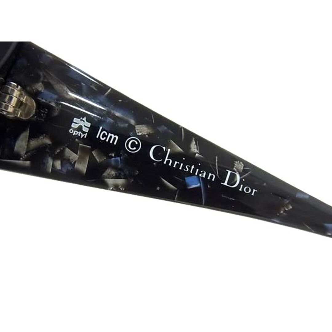 Dior(ディオール)の■美品■ ChristianDior クリスチャンディオール 2849A 95 57□13 ロゴ 度入り サングラス メガネ 眼鏡 レディース ブラック系 DJ9316 メンズのファッション小物(サングラス/メガネ)の商品写真