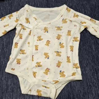 匿名発送 西松屋 ボディスーツ(くま) 60サイズ 100%綿