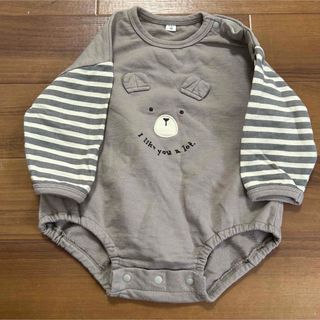 くま ロンパース 長袖 70cm ベビー