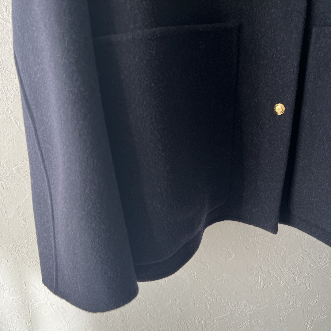 Drawer(ドゥロワー)の新品未使用　今季　DRAWER ビーバーケヌキノーカラージャケット レディースのジャケット/アウター(その他)の商品写真