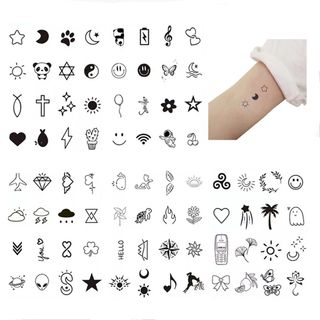 タトゥーシール 80枚セット ボディーシール ステッカー 防水 簡単貼る 長持ち