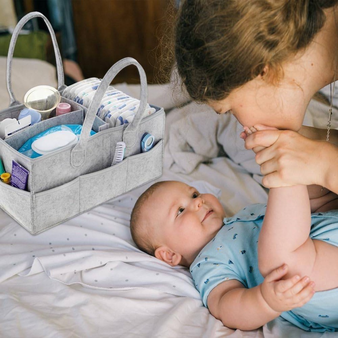 【特価セール】おむつストッカー オムツストッカー 大容量 可折りたたみ 軽量 便 キッズ/ベビー/マタニティのおむつ/トイレ用品(ベビー紙おむつ)の商品写真