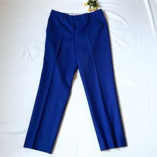 UNITED ARROWS - ユナイテッドアローズ スラックス ウール テーパードパンツ ブルー 40 美品