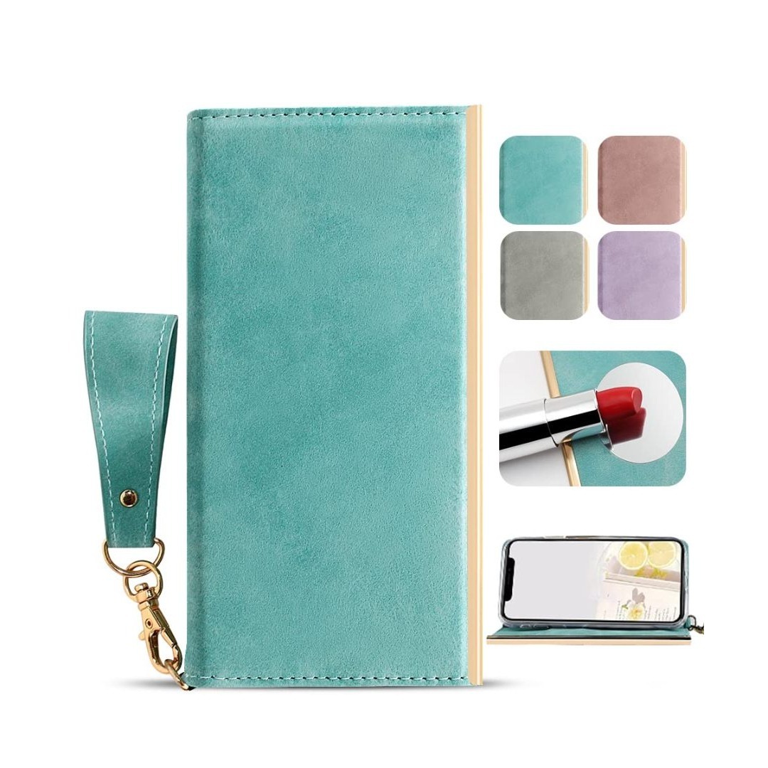 【在庫セール】iPhone 11 用 ケース 手帳型 鏡付き マグネット式 スマ スマホ/家電/カメラのスマホアクセサリー(その他)の商品写真