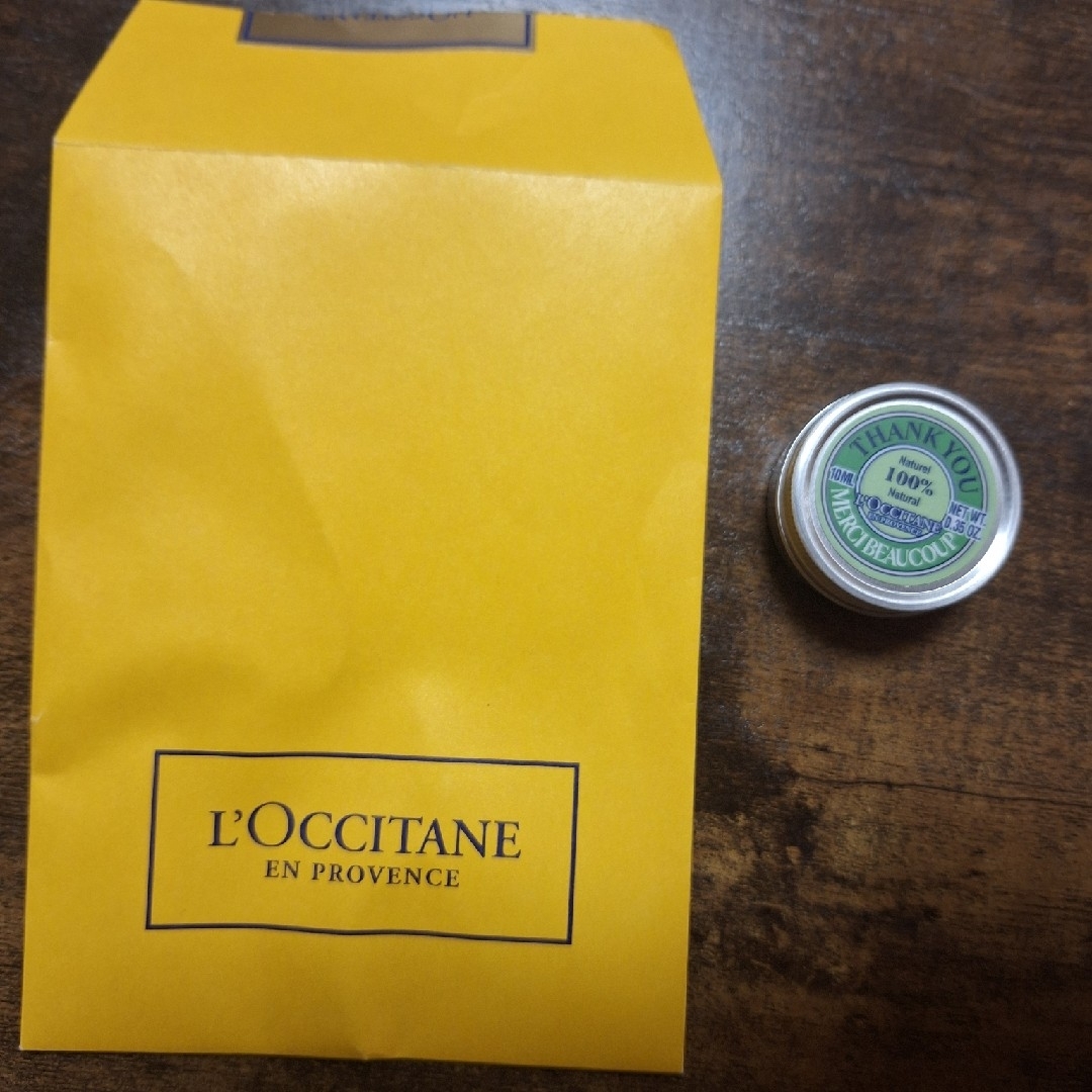 L'OCCITANE(ロクシタン)のロクシタン　L'OCCITANE　シアバター　THANK YOU　10g コスメ/美容のコスメ/美容 その他(その他)の商品写真