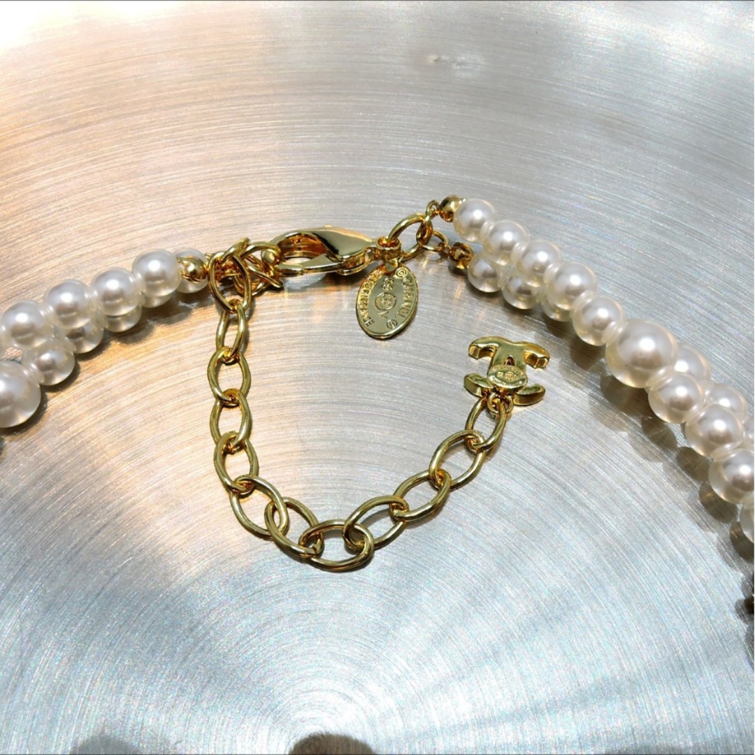 CHANEL(シャネル)のヴィンテージシャネルパールネックレス★L103 レディースのアクセサリー(ネックレス)の商品写真