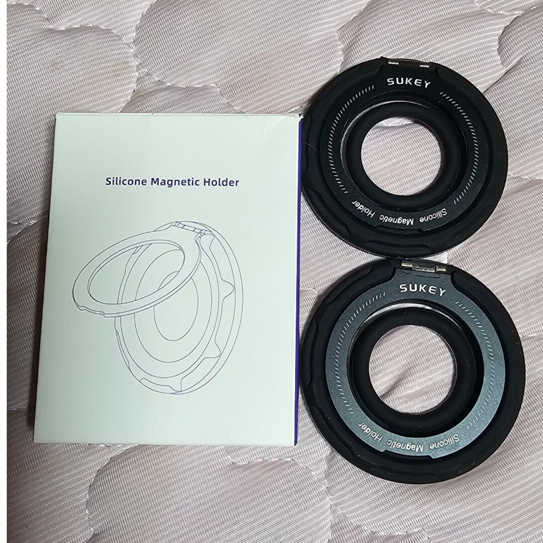 2個セット スマホリング Silicon magnetic Holder スマホ/家電/カメラのスマホアクセサリー(その他)の商品写真