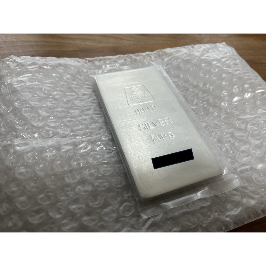 【最安値】純銀インゴット(500g)井嶋金銀工業 エンタメ/ホビーの美術品/アンティーク(金属工芸)の商品写真