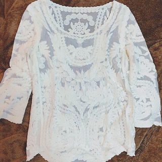 エイチアンドエム(H&M)のレーストップス♡(カットソー(長袖/七分))