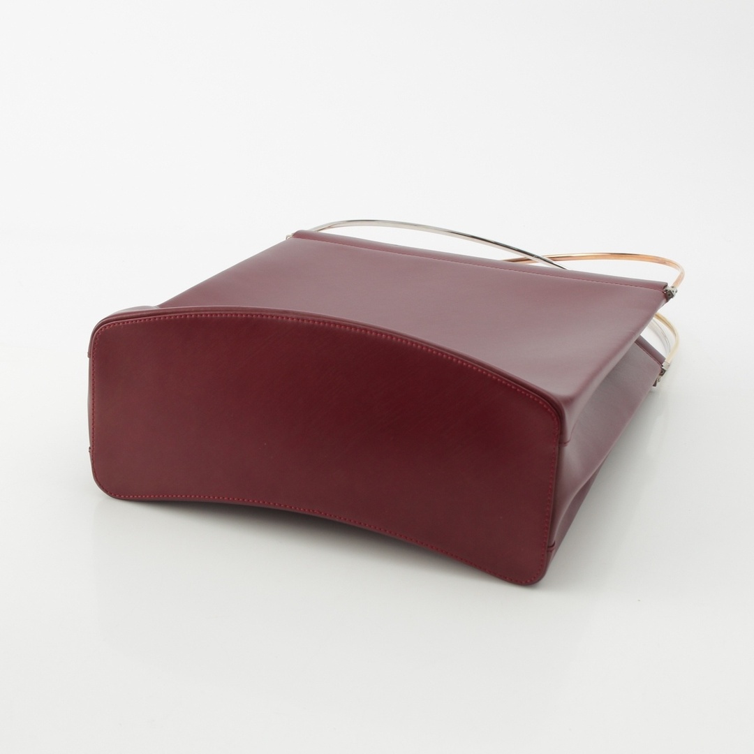 Cartier(カルティエ)のカルティエ レザー トリニティ ハンドバッグ ボルドー【中古】 レディースのバッグ(ハンドバッグ)の商品写真