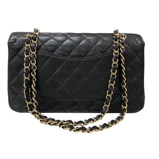　シャネル CHANEL マトラッセ25 A01112 ブラック ゴールド金具 キャビアスキン レディース ショルダーバッグ