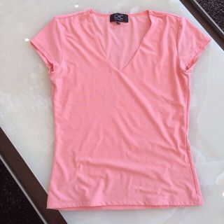 クードシャンス(COUP DE CHANCE)のCoral pink TOPS★送料込(カットソー(半袖/袖なし))