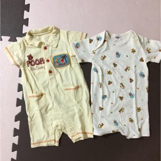 ベイビー(Baby!)の【トラ美様専用】半袖ロンパース☆80 Baby!のみ(ロンパース)